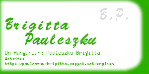 brigitta pauleszku business card